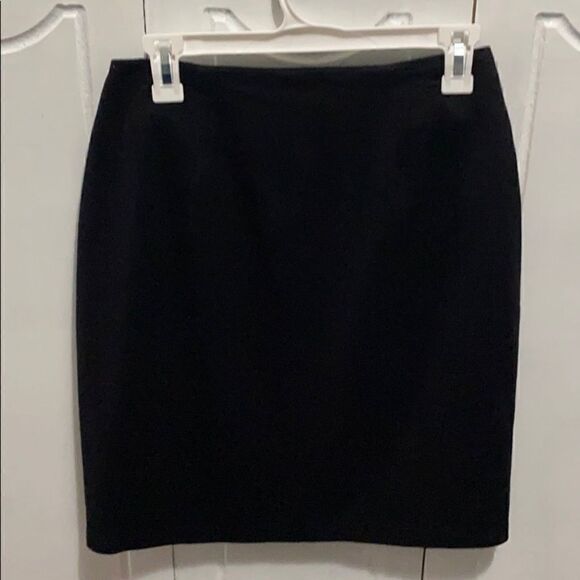NYCC  black lined pencil skirt 100% wool size 10 - Picture 1 of 4